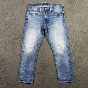 Polo Ralph Lauren Jeans Mens 33x30 Blue Varick Slim Straight Medium Wash Stretch